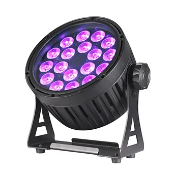 Waterproof 18x18w RGBWA UV 6in1 Touch Screen Slim Led Par Light-uv